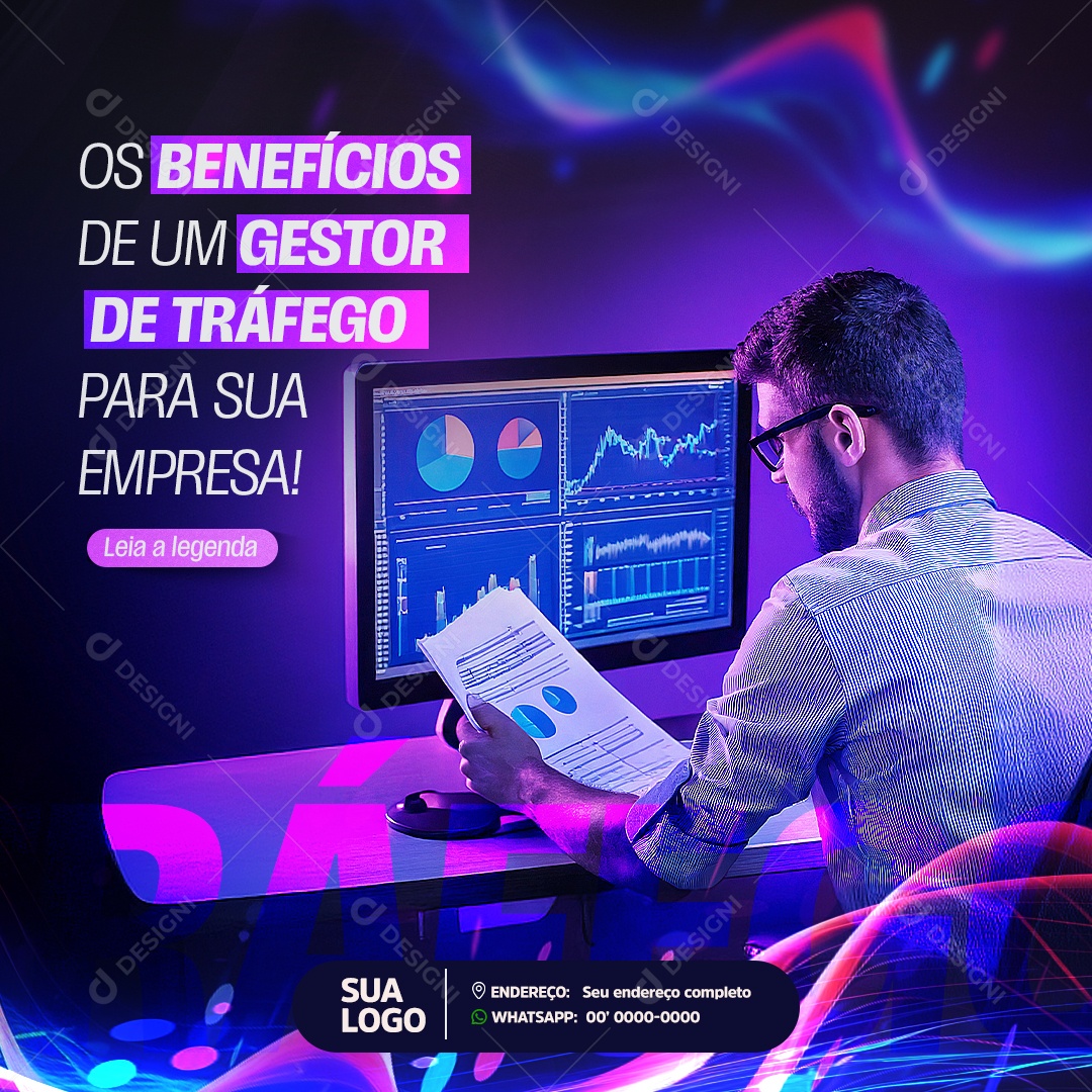 Designer Gráfico Social Media PSD Editável