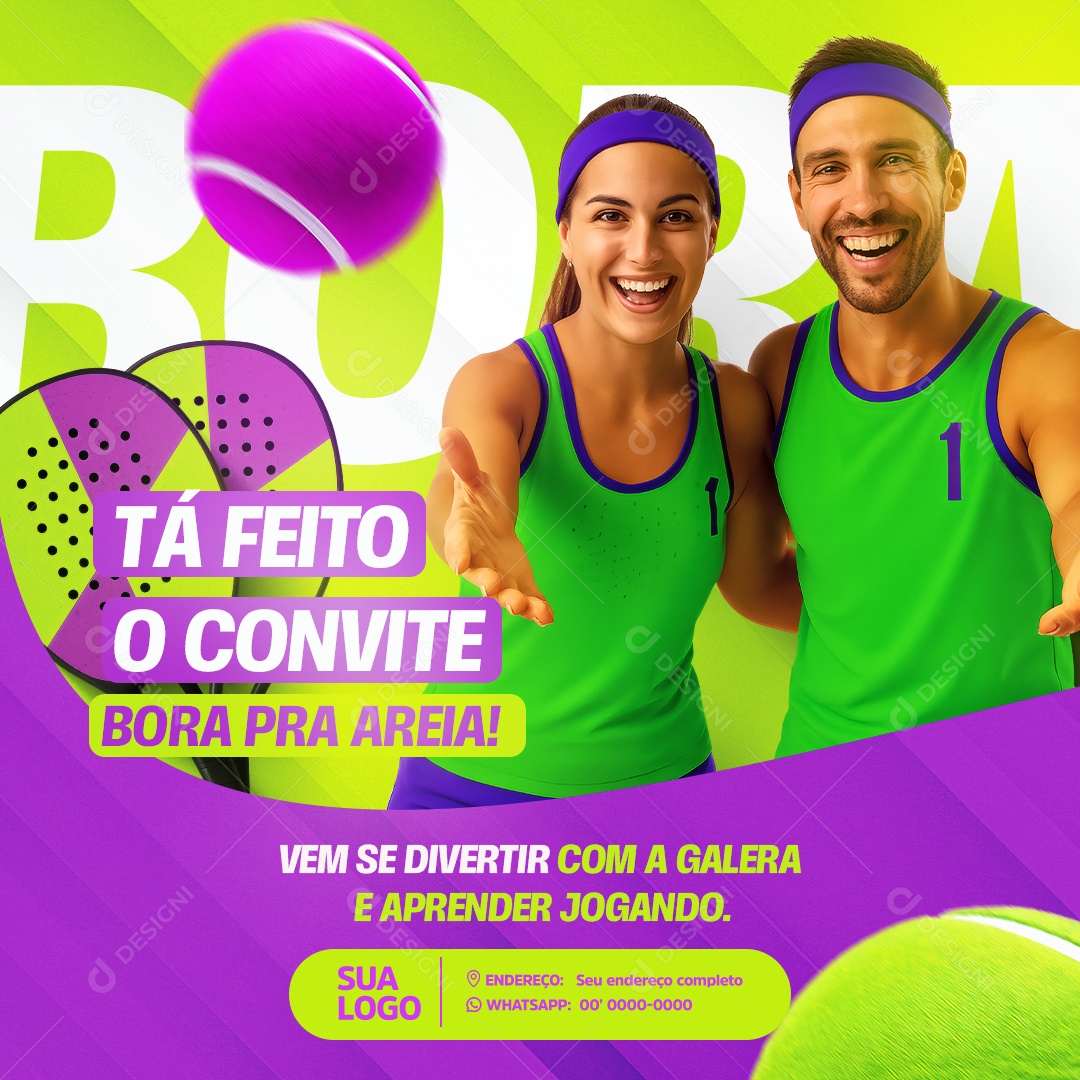 Beach Tennis Social Media PSD Editável