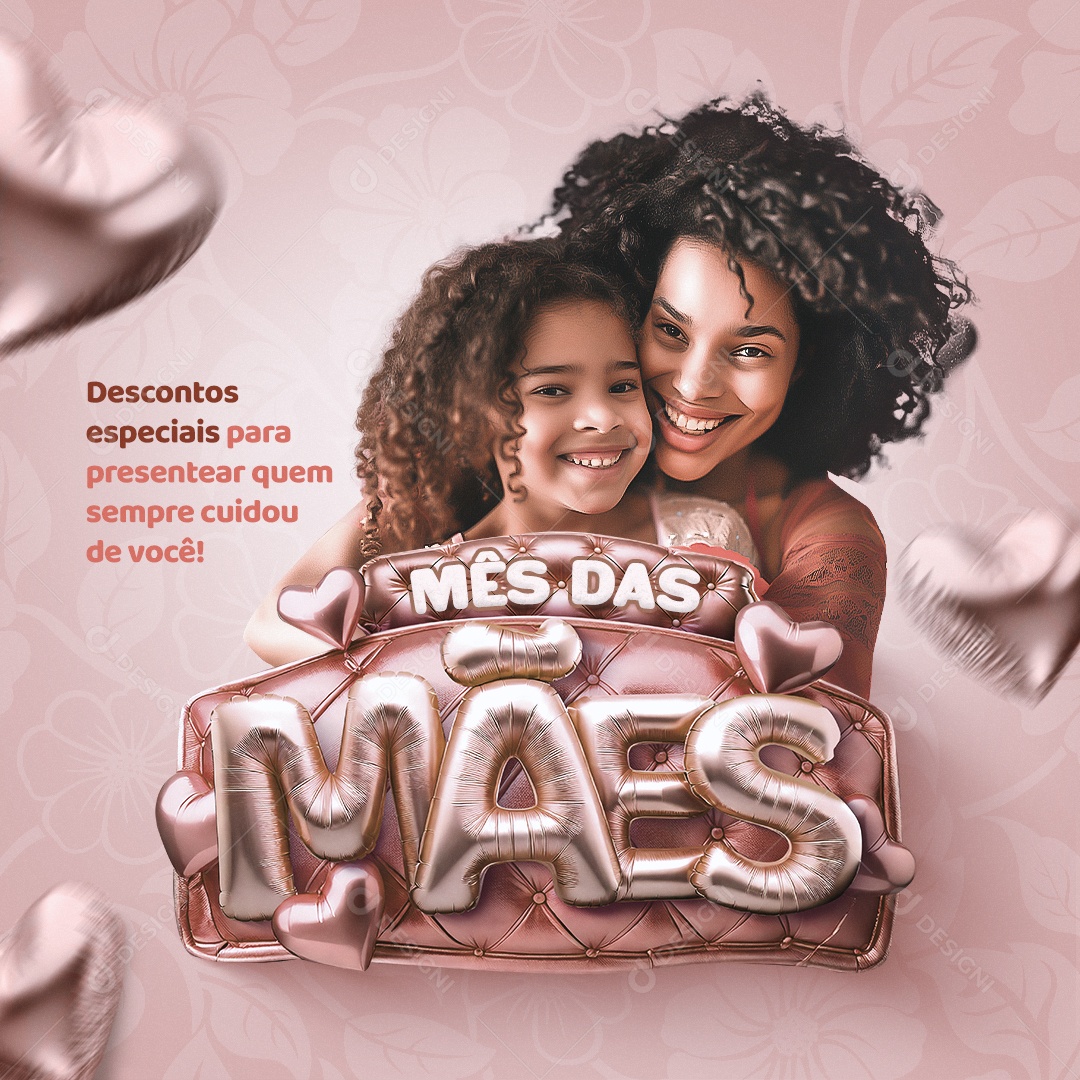 Mês das Mães 11 de Maio Social Media PSD Editável