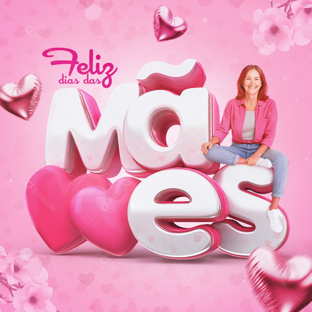 Feliz Dia das Mães 11 de Maio Social Media PSD Editável