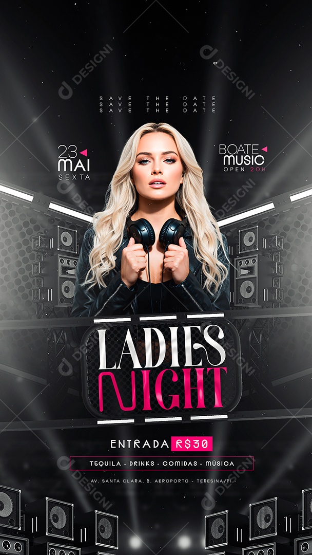 Story Flyer Próximos Shows Remix Social Media PSD Editável