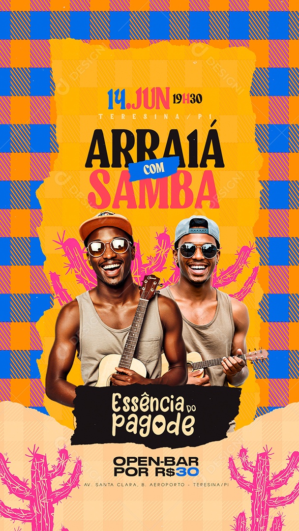 Story Flyer Próximos Shows São João Social Media PSD Editável