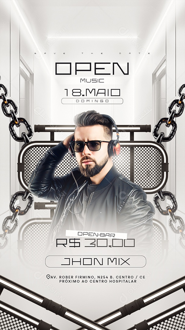 Story Flyer Próximos Shows Remix Social Media PSD Editável