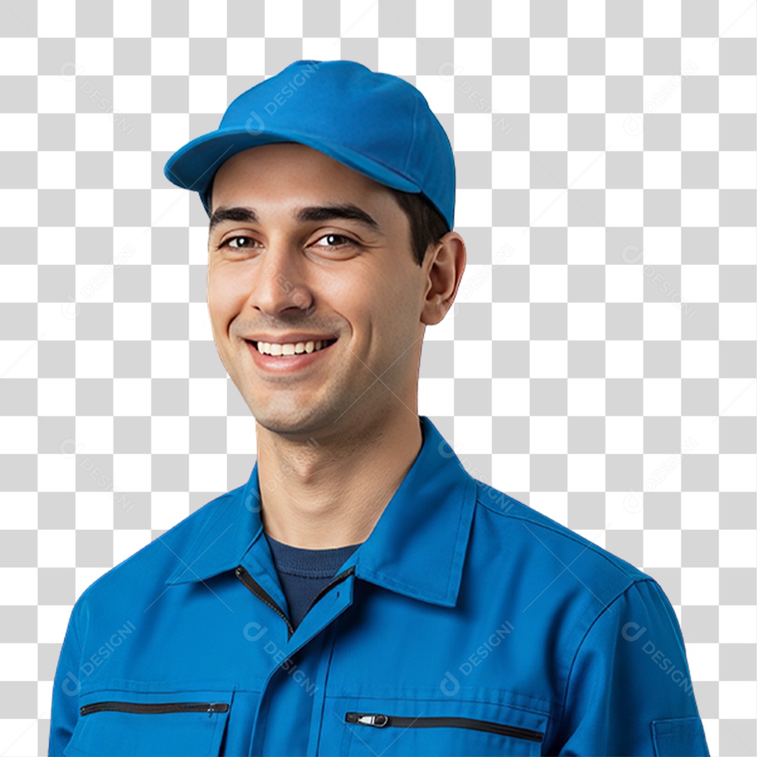 Dia do Trabalhador Homem Uniforme de Trabalho PNG Transparente