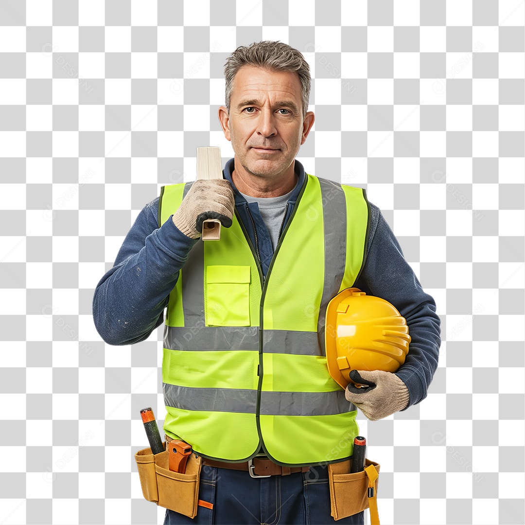 Dia do Trabalhador Homem Uniforme de Trabalho PNG Transparente