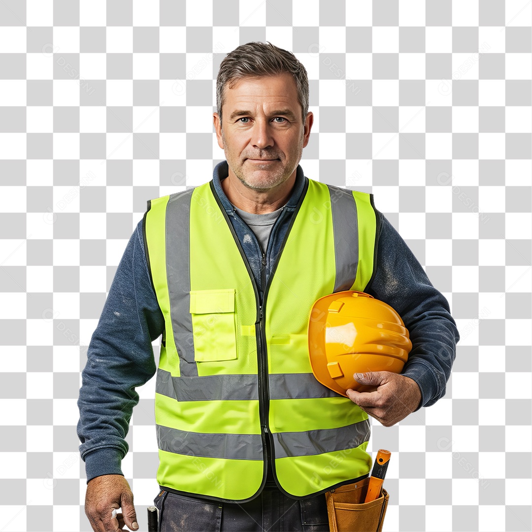 Dia do Trabalhador Homem Uniforme de Trabalho PNG Transparente