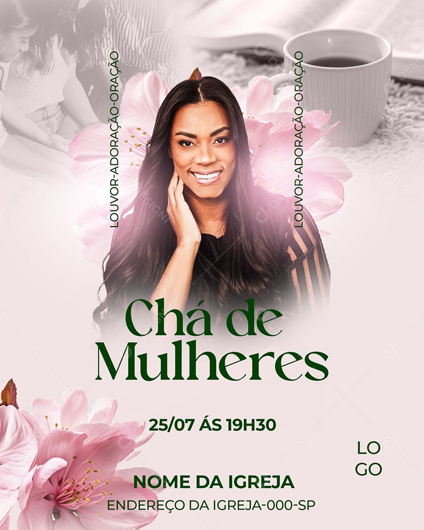 Chá de Mulheres Social Media PSD Editável