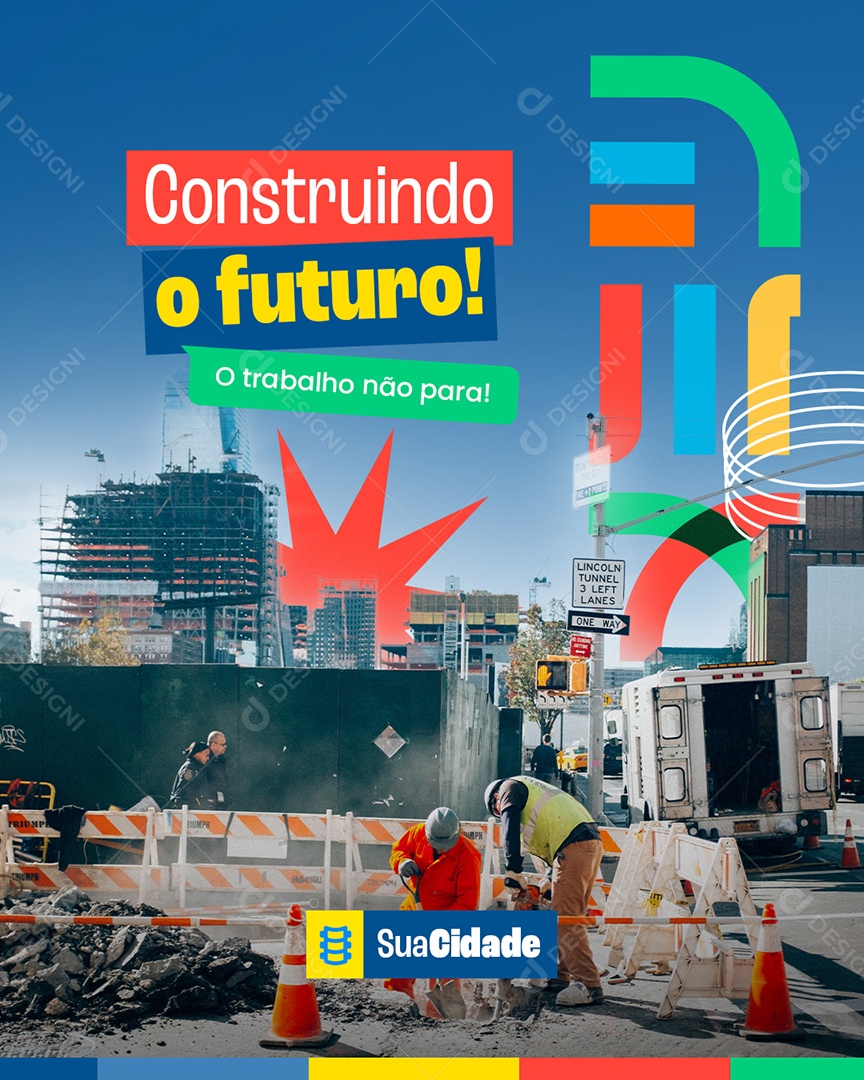 Prefeitura Construindo o Futuro Social Media PSD Editável