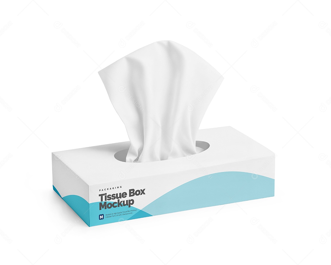Mockup Embalagem de Lenço PSD Editável