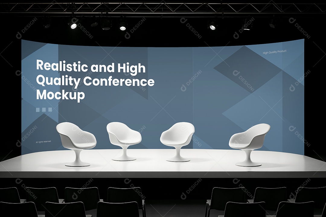 Espaço de Conferência PSD Editável Mockup