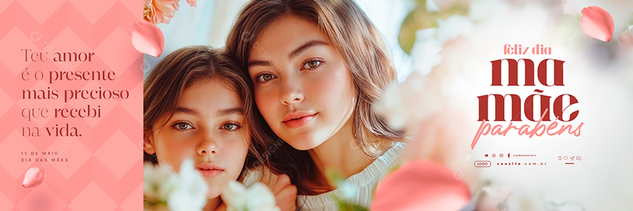 Carrossel Feliz Dia das Mães 11 de Maio Parabéns Social Media PSD Editável