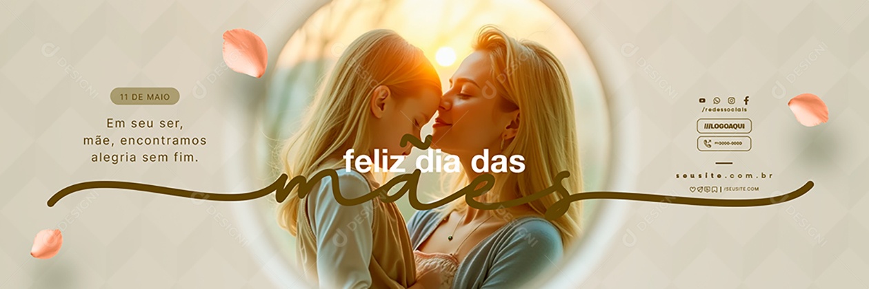 Carrossel Feliz Dia das Mães 11 de Maio Social Media PSD Editável