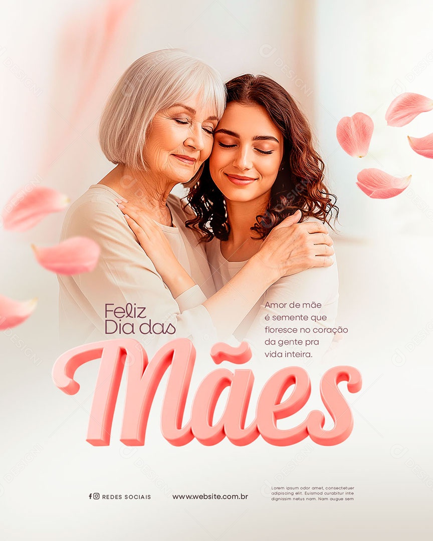 Feliz Dia das Mães 11 de Maio Social Media PSD Editável