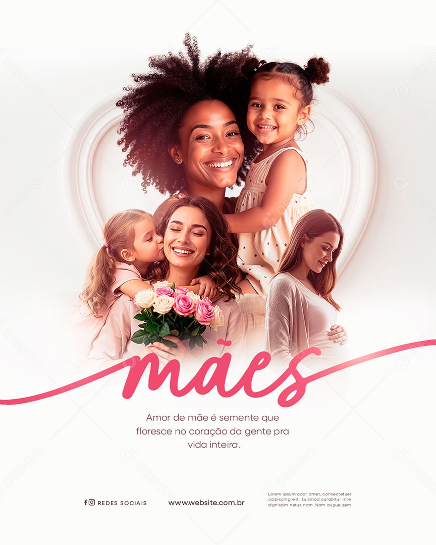 Feliz Dia das Mães 11 de Maio Social Media PSD Editável