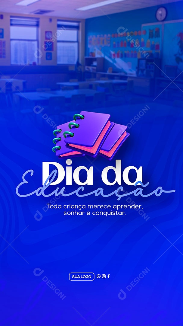 Story Dia Internacional Da Educação Dia 28 De Abril Social Media PSD Editável