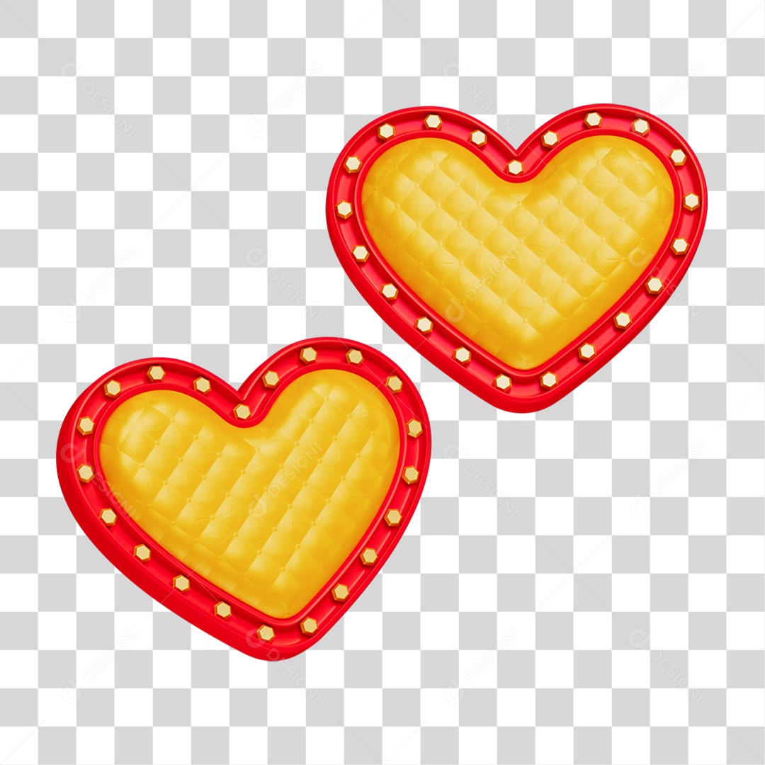 Moldura de Coração PNG Transparente