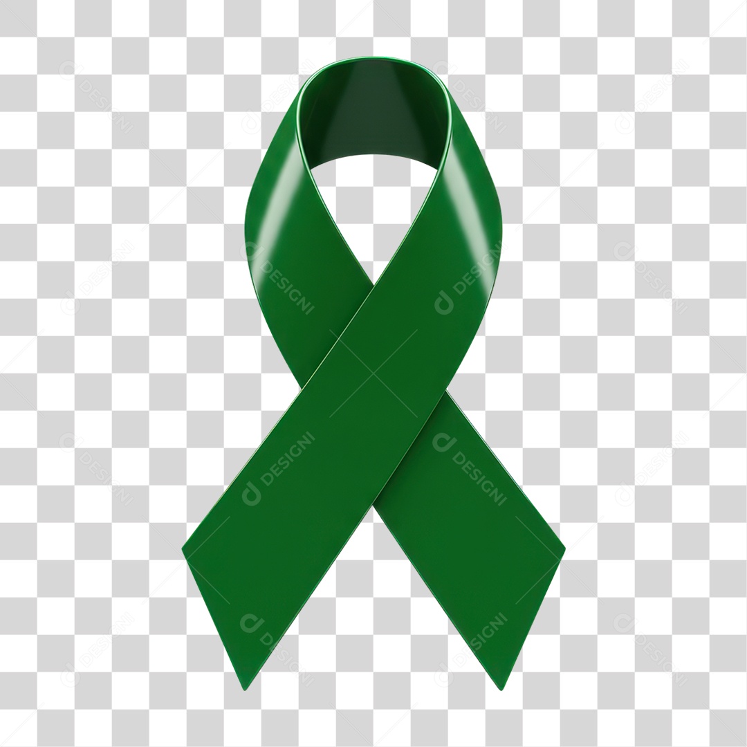 Laço Verde para Composição PNG