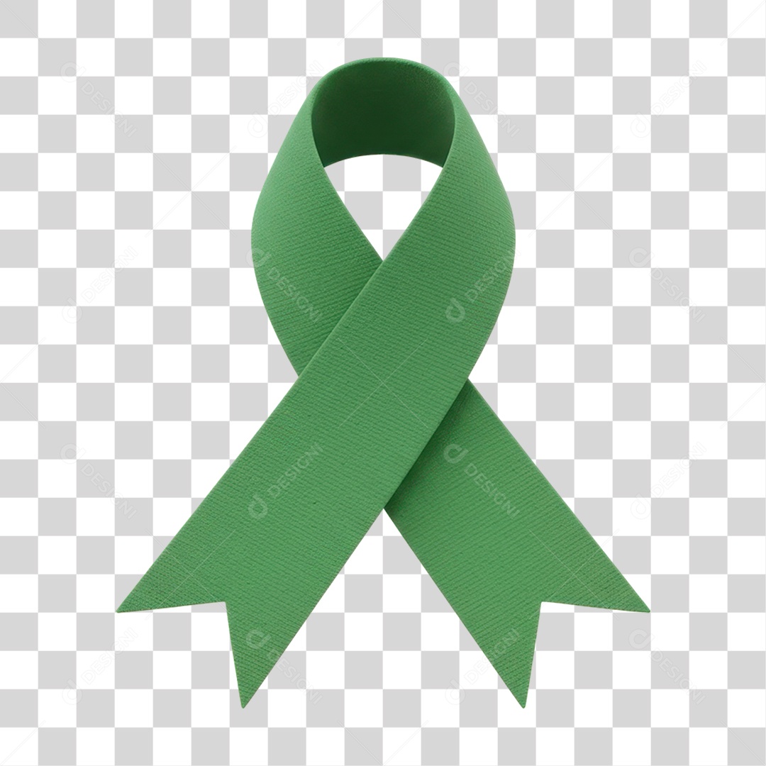 Laço Verde para Composição PNG