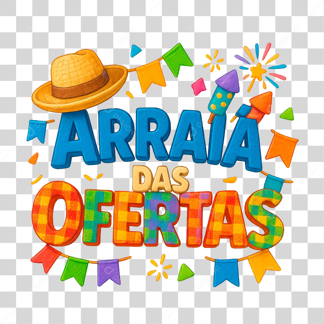Arraiá das Ofertas Elemento PNG