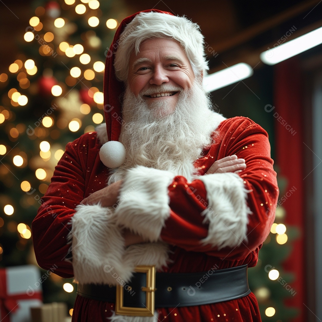 Papai noel feliz em natal