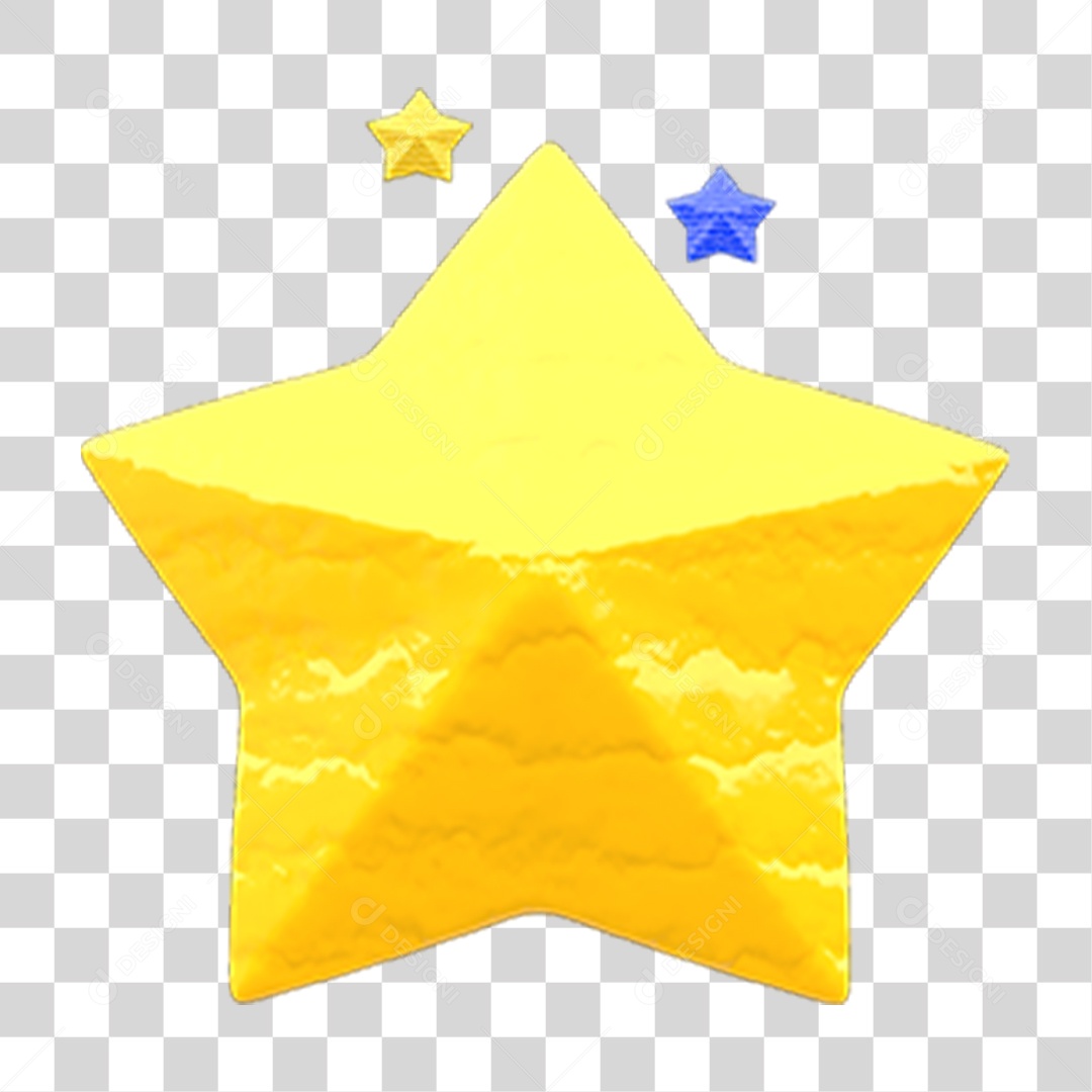 Estrela Amarela PNG Transparente