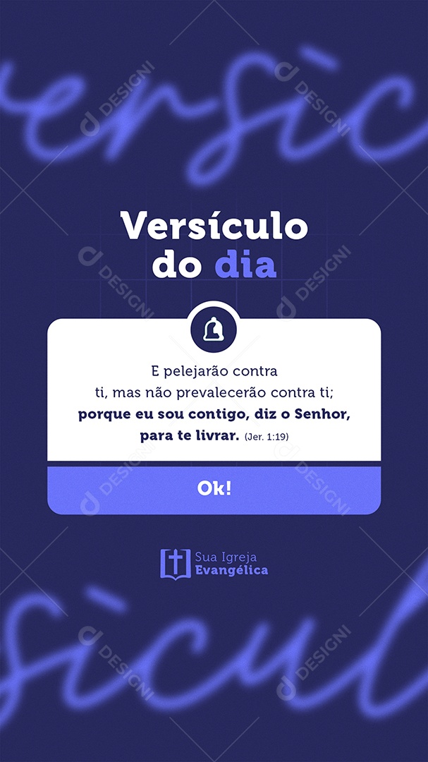 Story Social Media Versículo do Dia PSD Editável