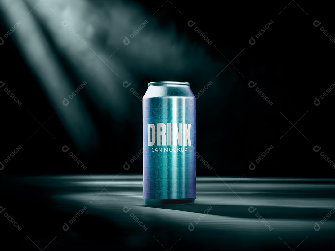 Lata Mockup PSD Editável