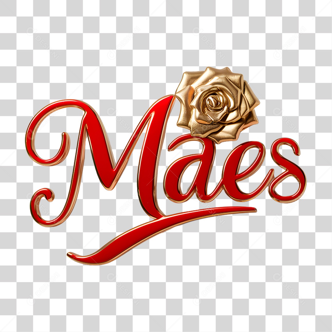 Selo 3D Mães PNG Transparente