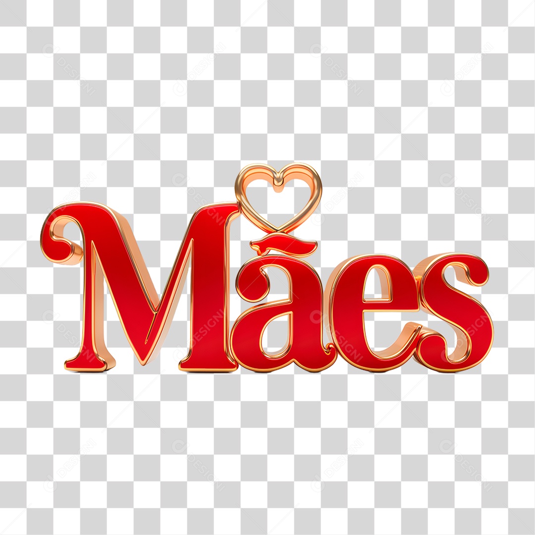 Selo 3D Mães PNG Transparente