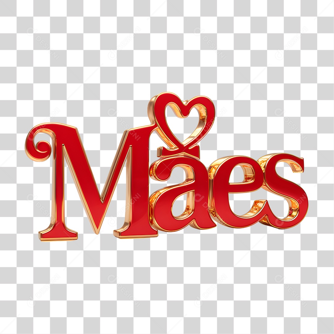 Selo 3D Mães PNG Transparente