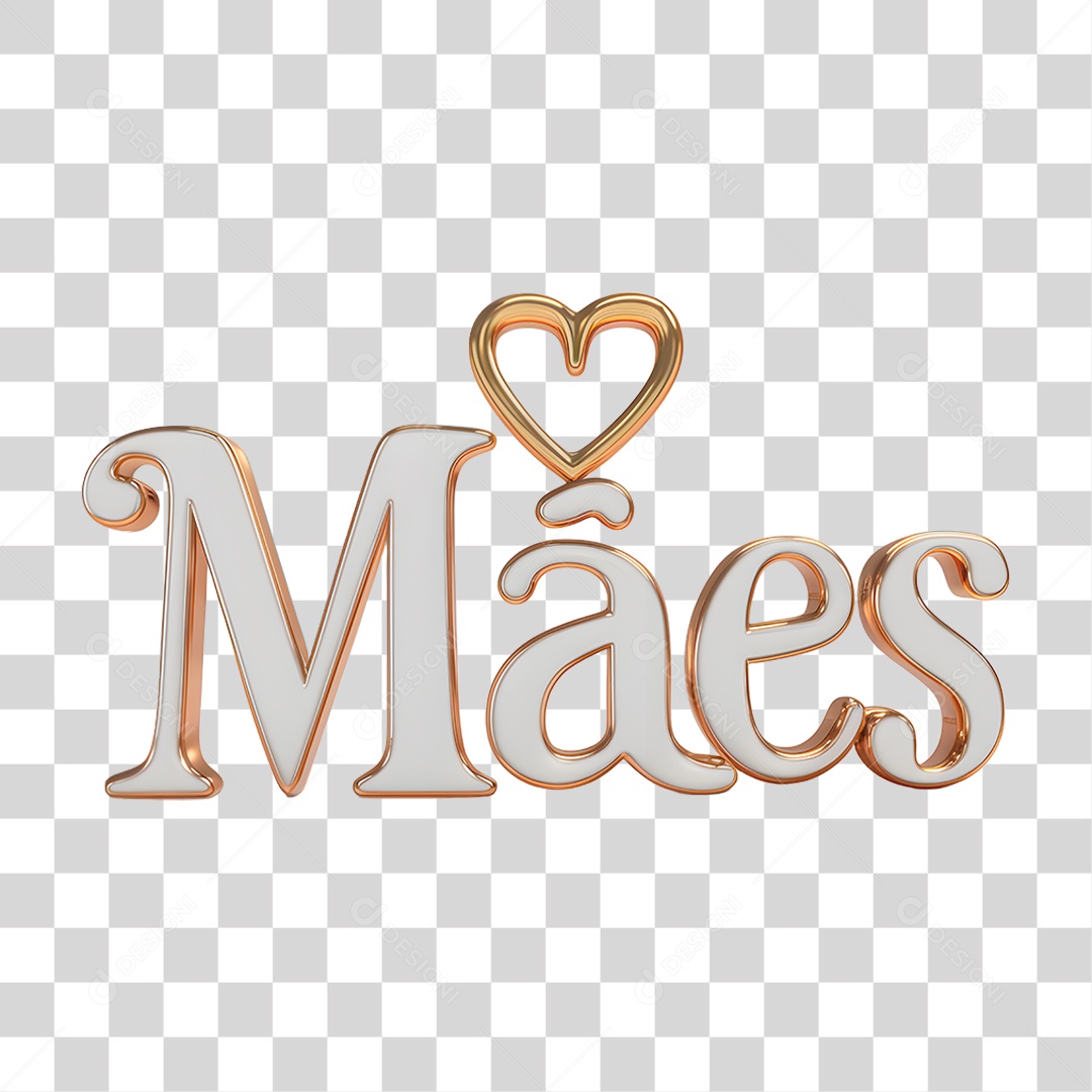 Selo 3D Mães PNG Transparente