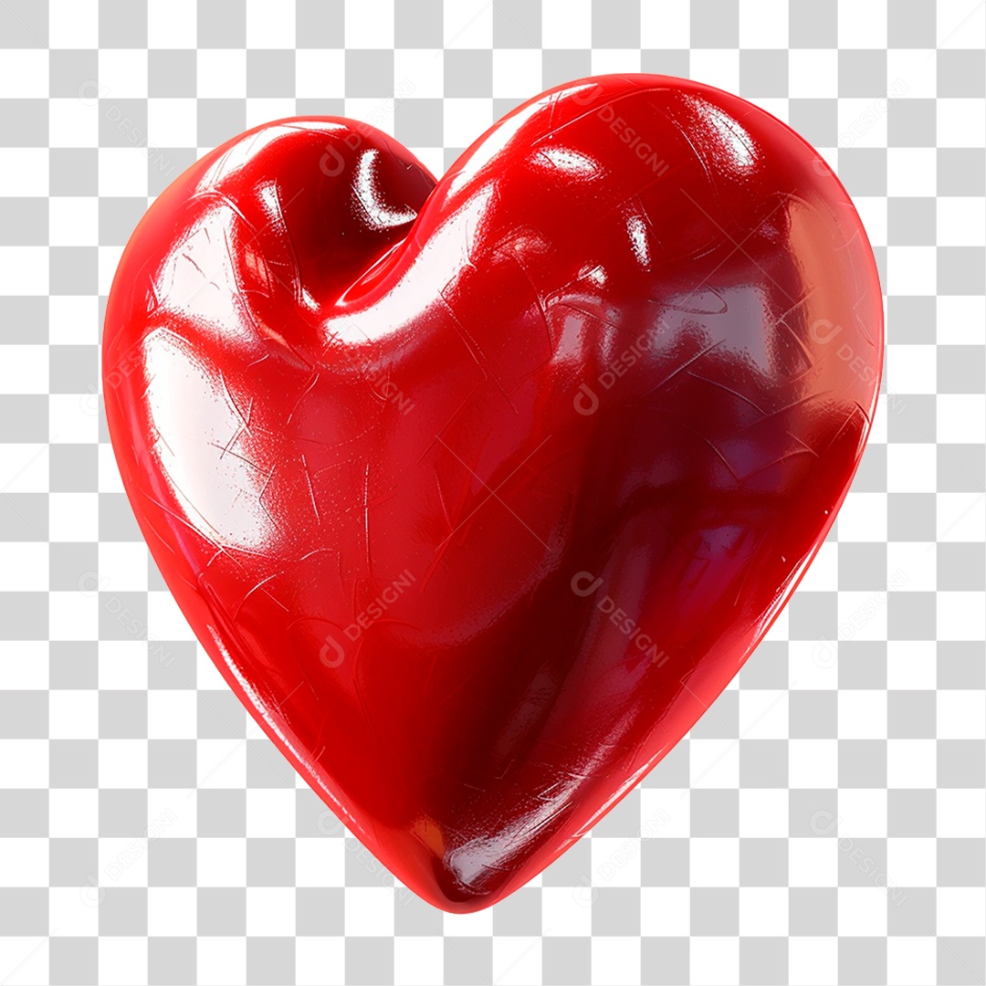 Coração Vermelho PNG Transparente