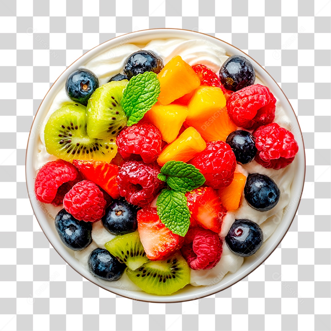 Prato de Frutas PNG Transparente