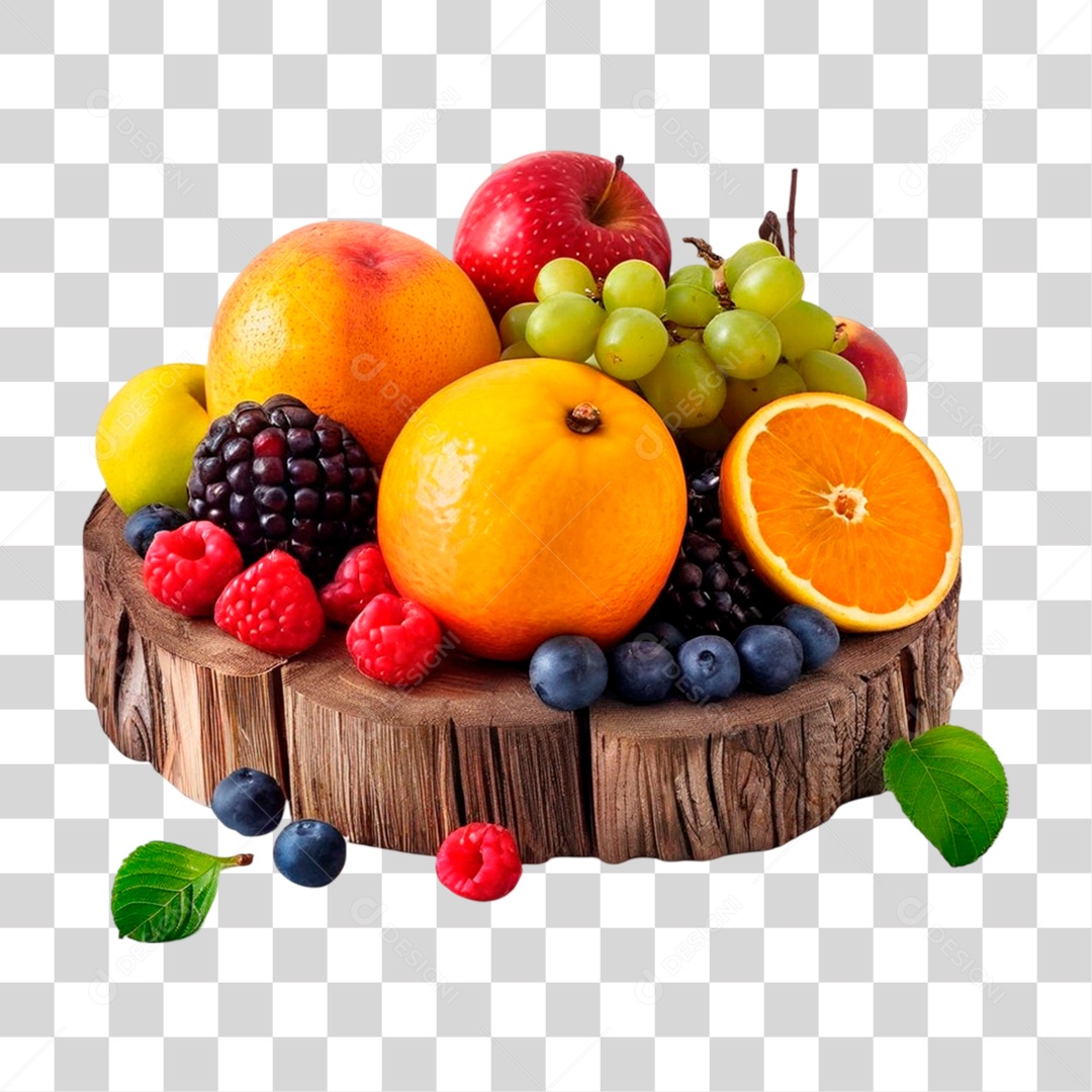 Tábua de Frutas PNG Transparente