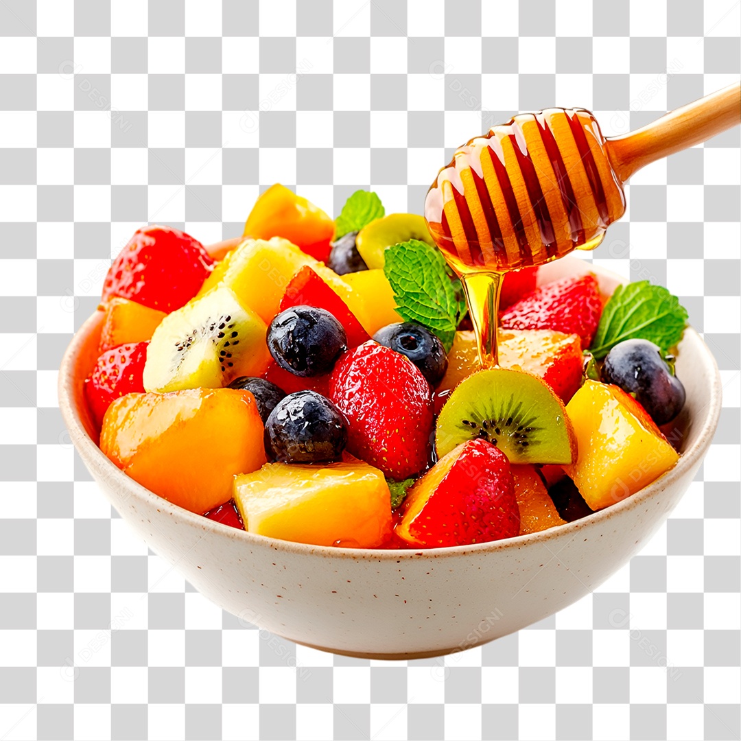 Tigela de Frutas PNG Transparente