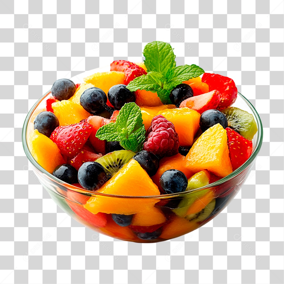 Tigela de Frutas PNG Transparente
