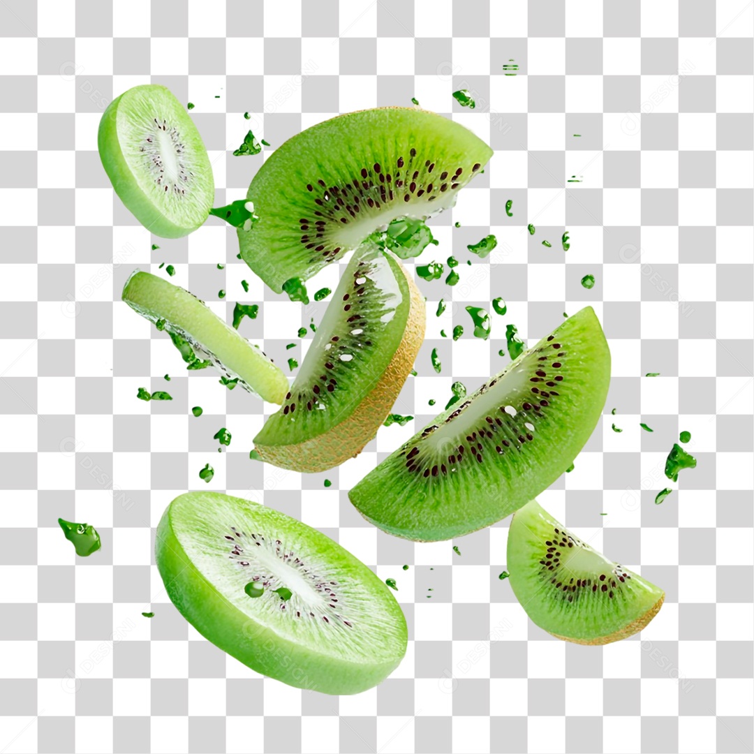 Kiwi Fatiado PNG Transparente