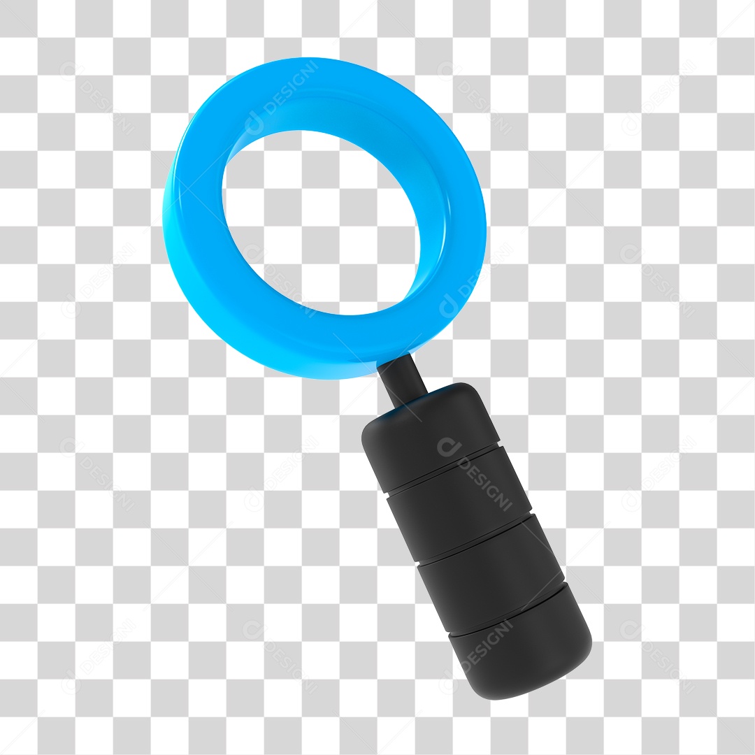 Lupa Metálica PNG Transparente