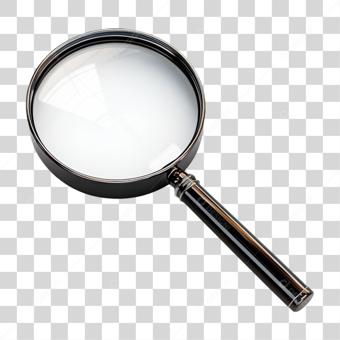 Lupa Metálica PNG Transparente