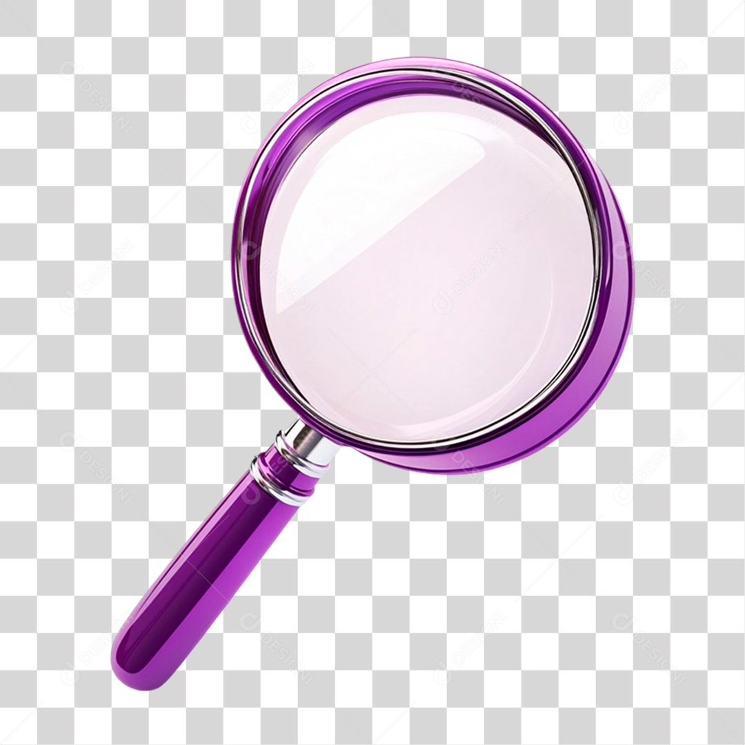 Lupa Metálica PNG Transparente