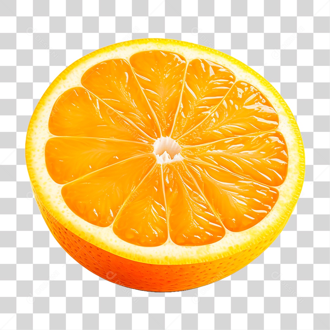 Fatia de Laranja PNG Transparente