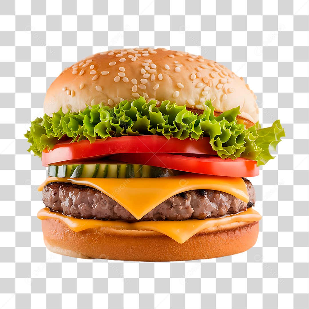 Hambúrguer PNG Transparente