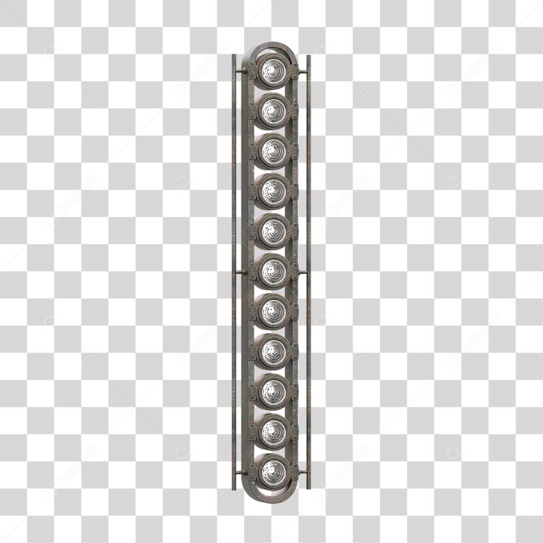 Painel Metal Led Refletor Luz Iluminação Letreiro PNG Transparente