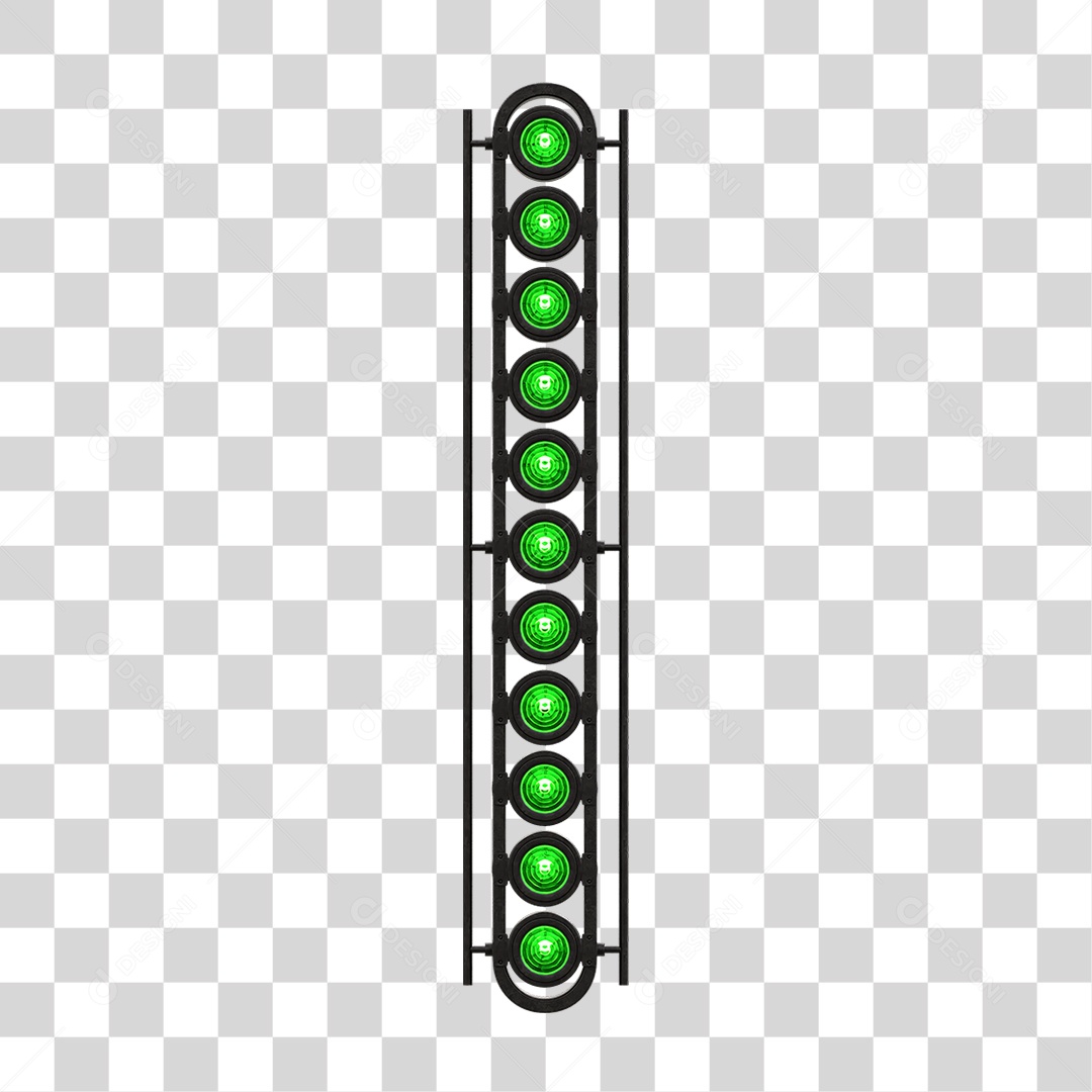 Painel de Metal com Led PNG Transparente