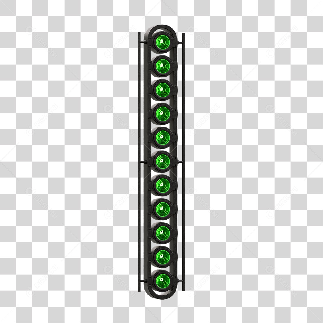 Painel de Metal com Led PNG Transparente