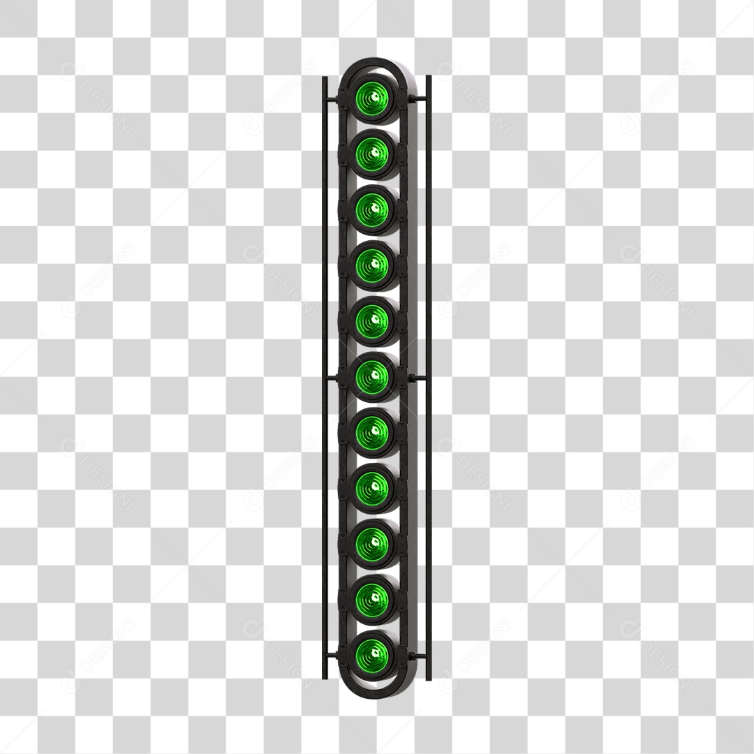 Painel de Metal com Led PNG Transparente