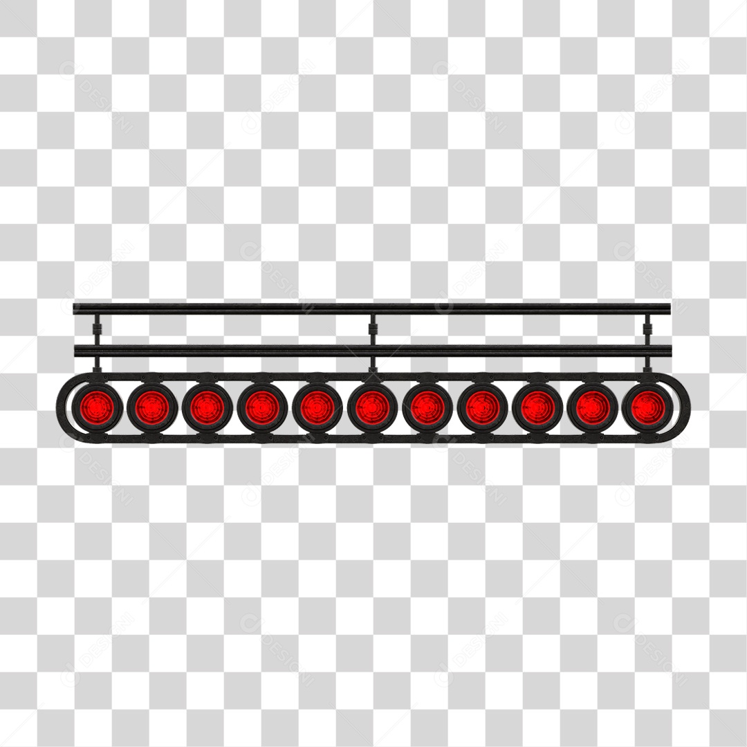 Painel de Metal com Led PNG Transparente