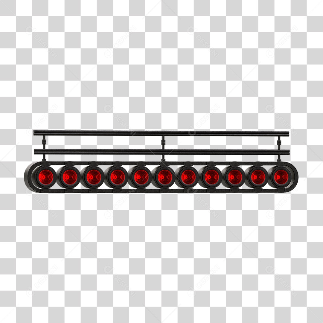 Painel de Metal com Led PNG Transparente