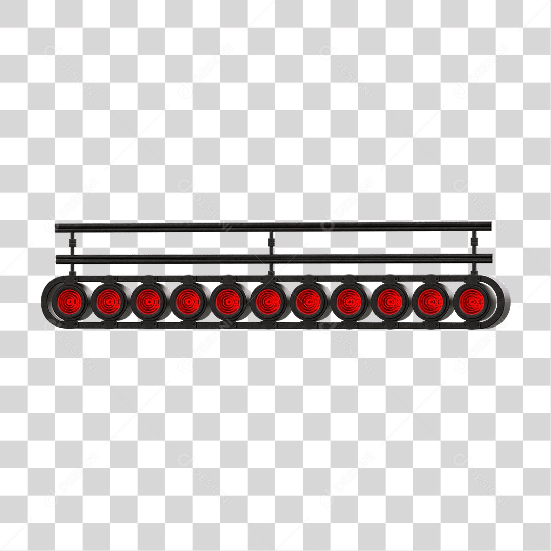 Painel de Metal com Led PNG Transparente