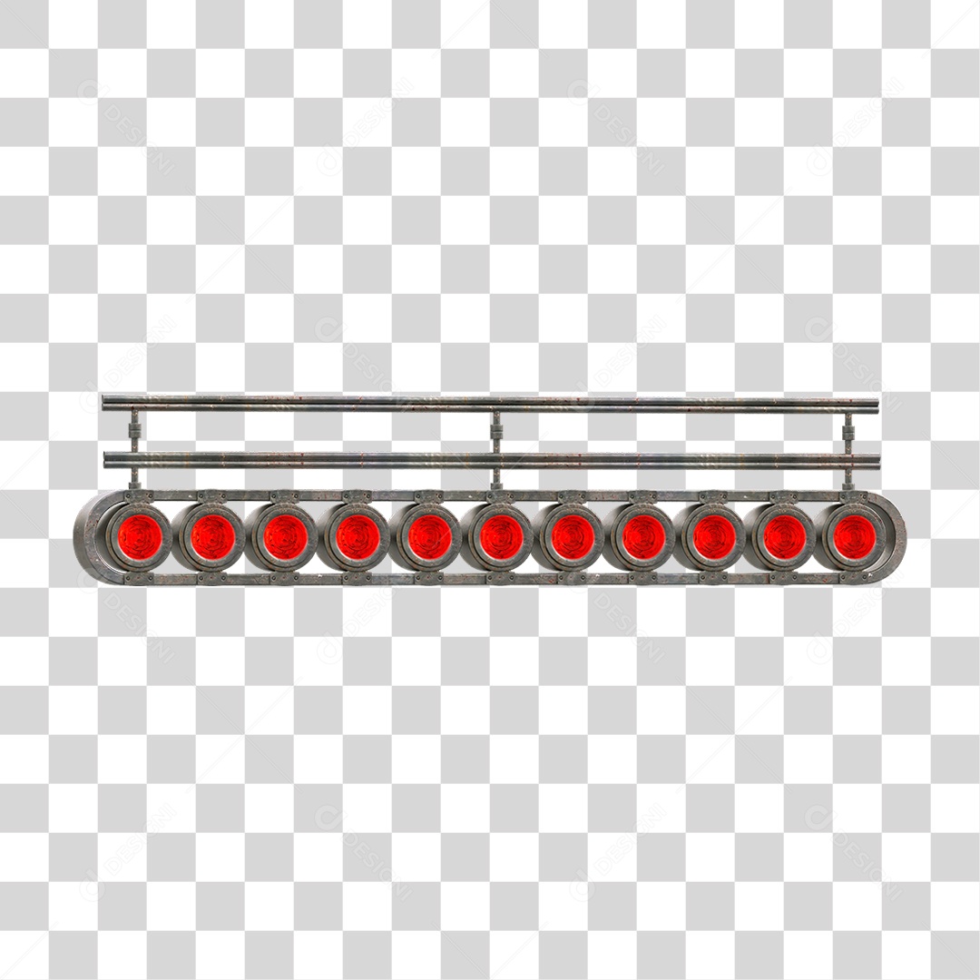 Painel de Metal com Led PNG Transparente